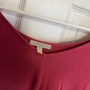 Anthropologie Bordeaux Pink Top size medium new without tags